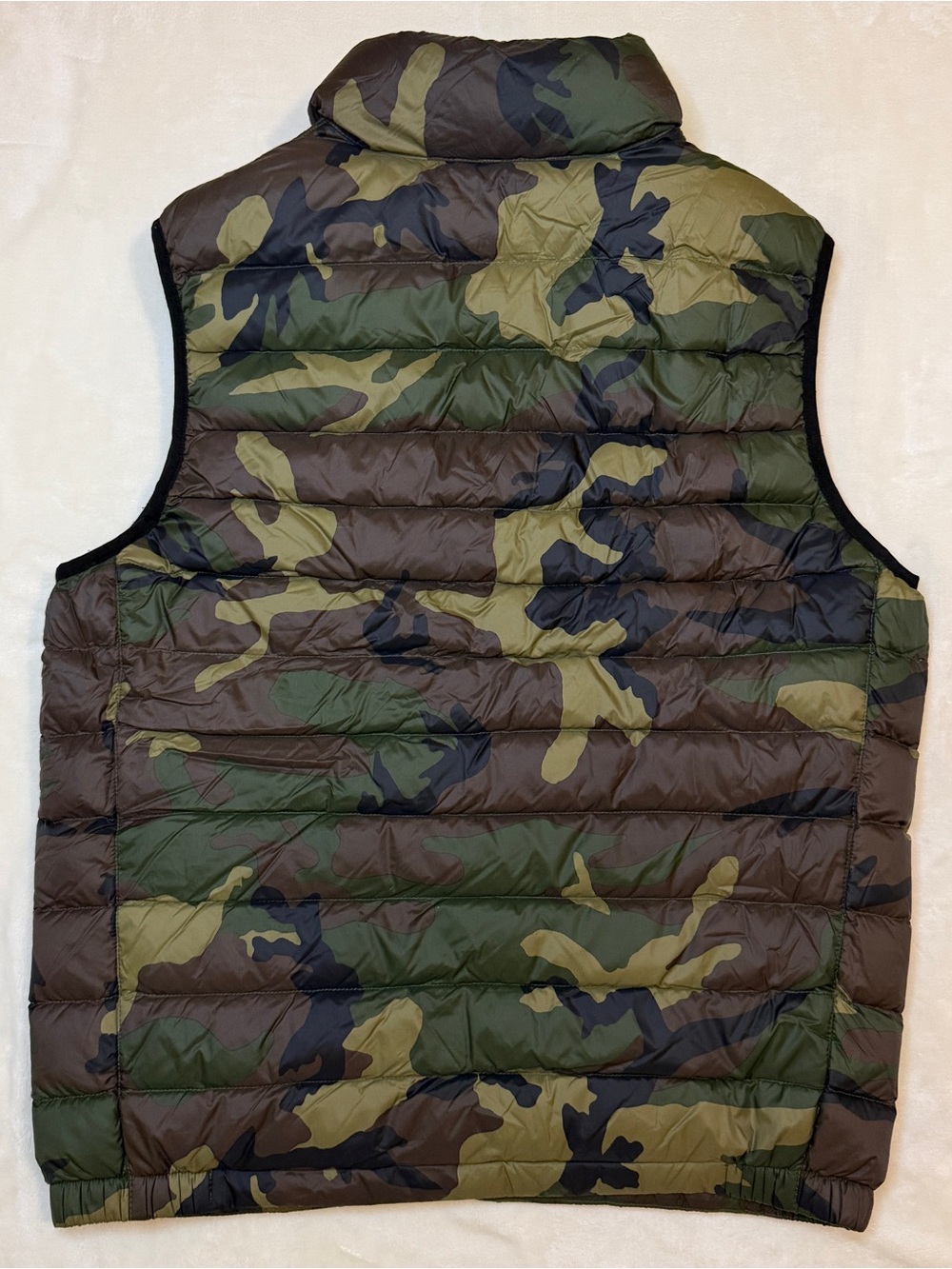 Polo Ralph Lauren Camouflage Vest Yellow Puffer Mens Medium - Picture 5 of 5